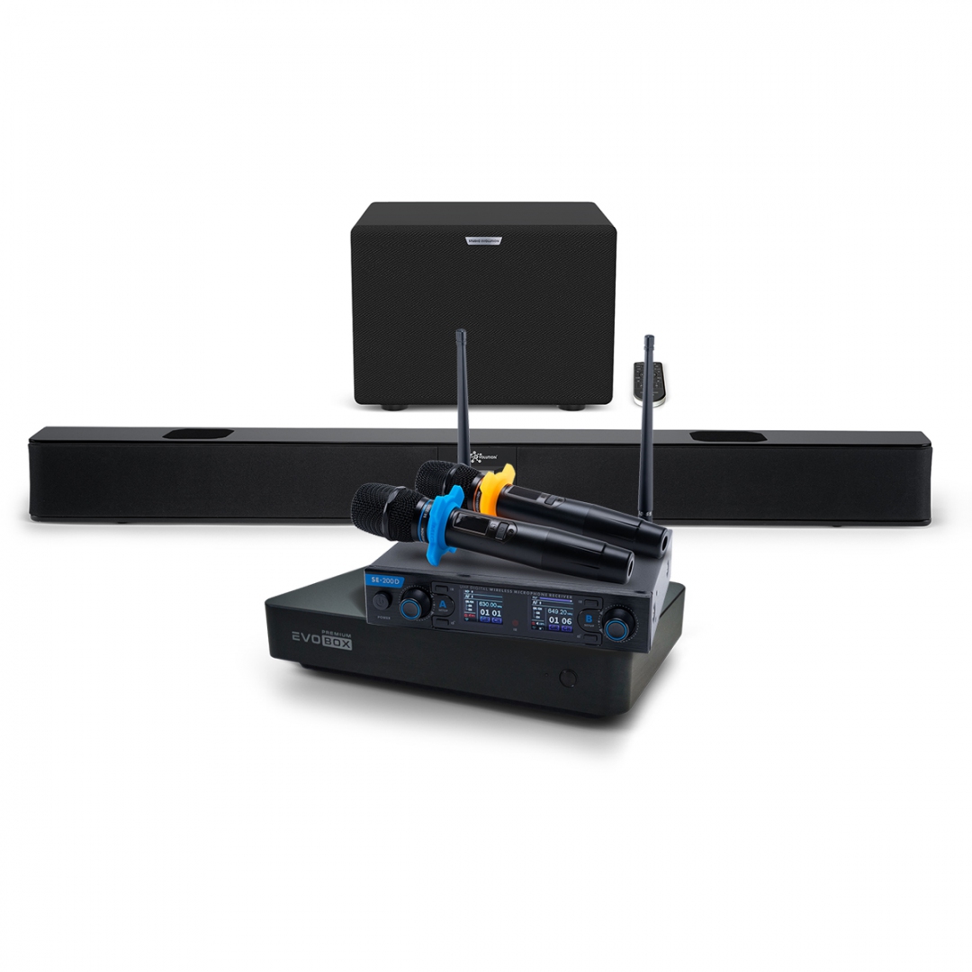 Hi-End караоке-система EVOBOX Premium + EvoSoundBar (саундбар с караоке) в Рязанской области