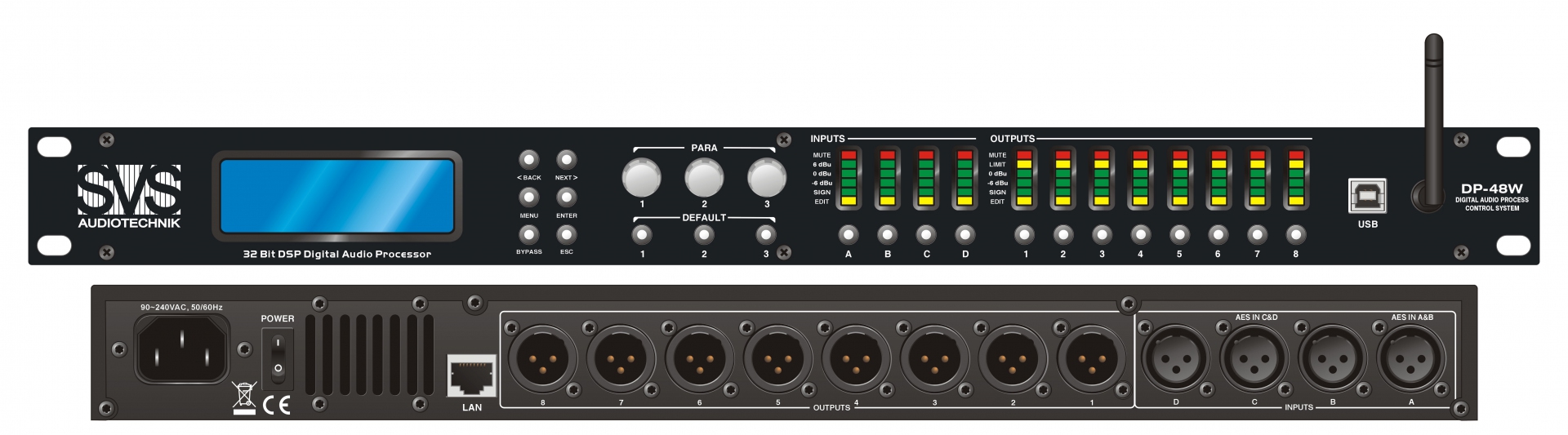 SVS Audiotechnik DP-48W Цифровой процессор: 4 входа 8 выходов в Рязанской области